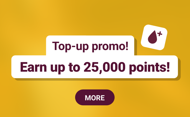 Top-up promo! Earn up to 25,000 points!